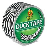 Duck® Colored Duct Tape, 3" Core, 1.88" x 10 yds, Black/White Zebra (DUC1398132) 1 Roll