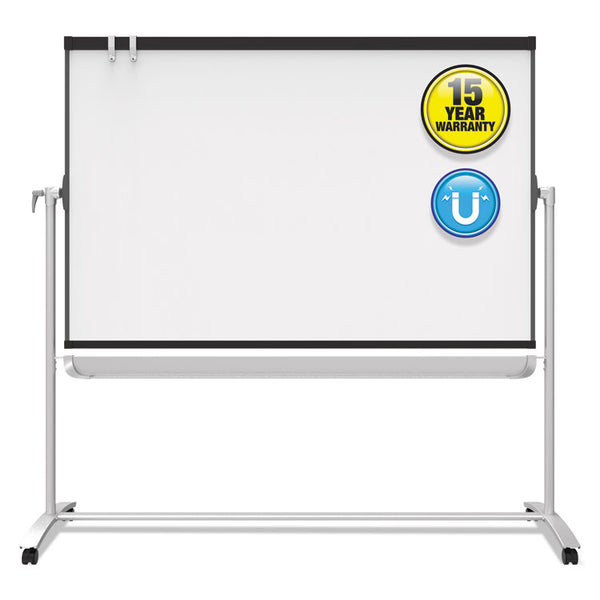 Quartet® Prestige 2 Mobile Presentation Easel, 6 ft x 4 ft, Silver/Graphite (QRTECM64P2)