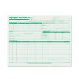 TOPS™ Employee's Record File Folder, Straight Tabs, Letter Size, Index Stock, Green, 20/Pack (TOP3287) Pack of 20