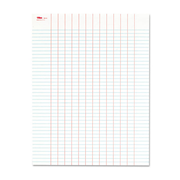 TOPS™ Data Pad with Plain Column Headings, Data/Lab-Record Format, 13 Columns, 8.5 x 11, White, 50 Sheets (TOP3616)