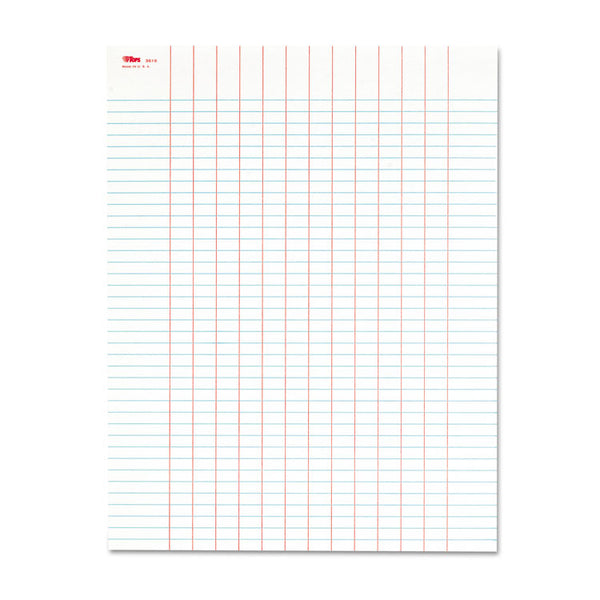 TOPS™ Data Pad with Plain Column Headings, Data/Lab-Record Format, 13 Columns, 8.5 x 11, White, 50 Sheets (TOP3616) Each