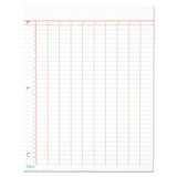 TOPS™ Data Pad with Numbered Column Headings, Data/Lab-Record Format, Wide/Legal Rule, 10 Columns, 8.5 x 11, White, 50 Sheets (TOP3619) Each