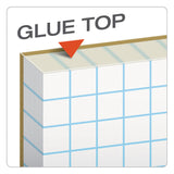 TOPS Cross Section Pads, Cross-Section Quadrille Rule (5 sq/in, 1 sq/in), 50 White 8.5 x 11 Sheets (TOP35051) Each