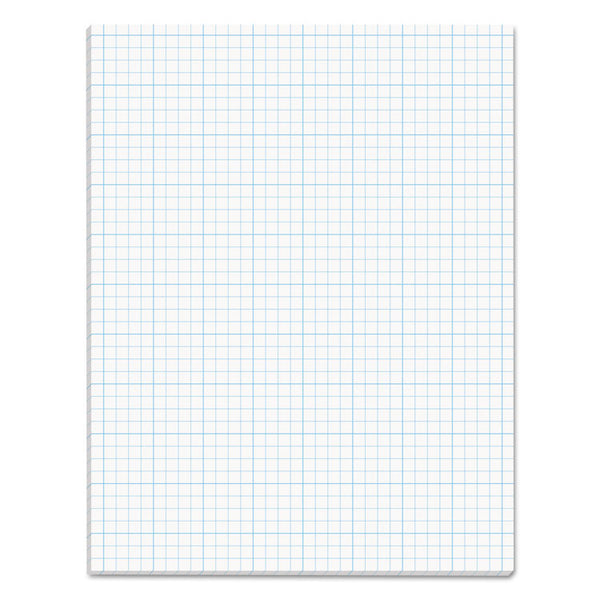 TOPS™ Cross Section Pads, Cross-Section Quadrille Rule (4 sq/in, 1 sq/in), 50 White 8.5 x 11 Sheets (TOP35041) Each