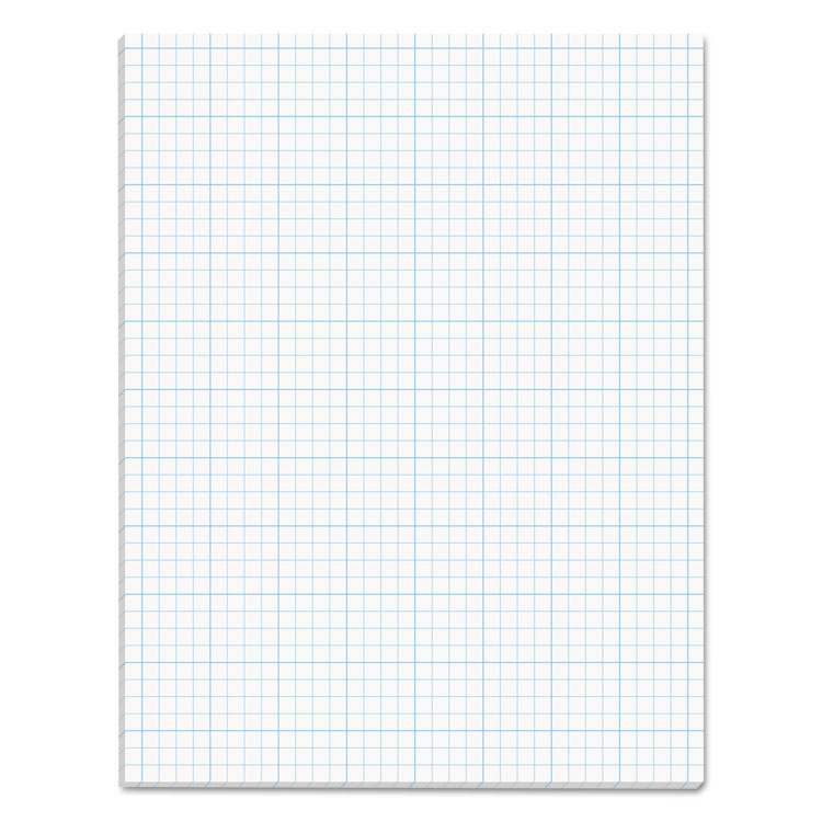 TOPS™ Cross Section Pads, Cross-Section Quadrille Rule (4 sq/in, 1 sq/in), 50 White 8.5 x 11 Sheets (TOP35041) Each