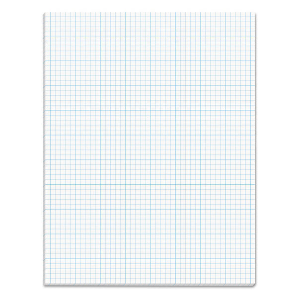 TOPS Cross Section Pads, Cross-Section Quadrille Rule (5 sq/in, 1 sq/in), 50 White 8.5 x 11 Sheets (TOP35051)