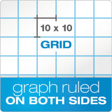 TOPS™ Cross Section Pads, Cross-Section Quadrille Rule (10 sq/in, 1 sq/in), 50 White 8.5 x 11 Sheets (TOP35101) Each