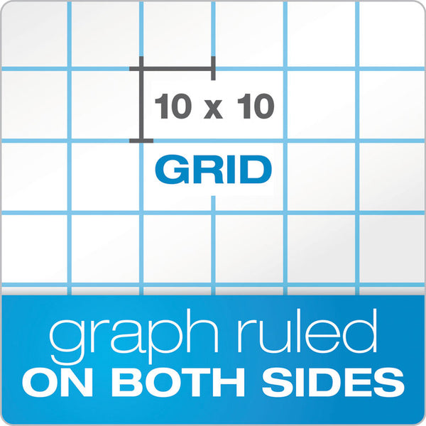 TOPS™ Cross Section Pads, Cross-Section Quadrille Rule (10 sq/in, 1 sq/in), 50 White 8.5 x 11 Sheets (TOP35101) Each