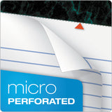 TOPS™ Docket Ruled Perforated Pads, Wide/Legal Rule, 50 White 8.5 x 11.75 Sheets, 12/Pack (TOP63410) Pack of 12