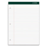 TOPS™ Double Docket Ruled Pads, Wide/Legal Rule, 100 White 8.5 x 11.75 Sheets, 6/Pack (TOP63437) Pack of 6