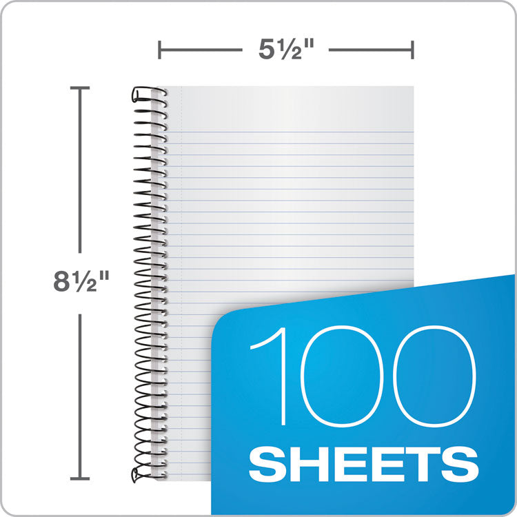 TOPS™ Color Notebooks, 1-Subject, Narrow Rule, Graphite Cover, (100) 8.5 x 5.5 White Sheets (TOP73507)