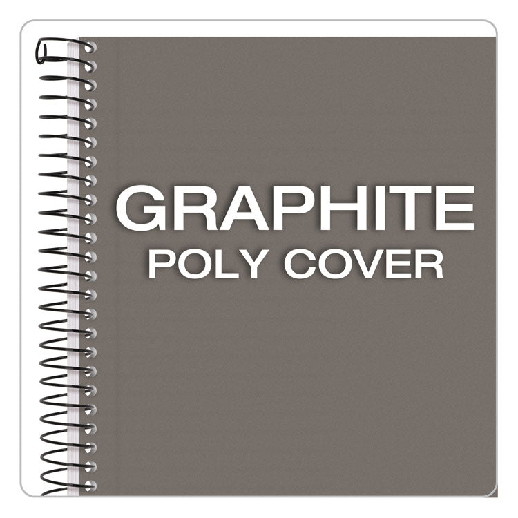 TOPS™ Color Notebooks, 1-Subject, Narrow Rule, Graphite Cover, (100) 8.5 x 5.5 White Sheets (TOP73507)