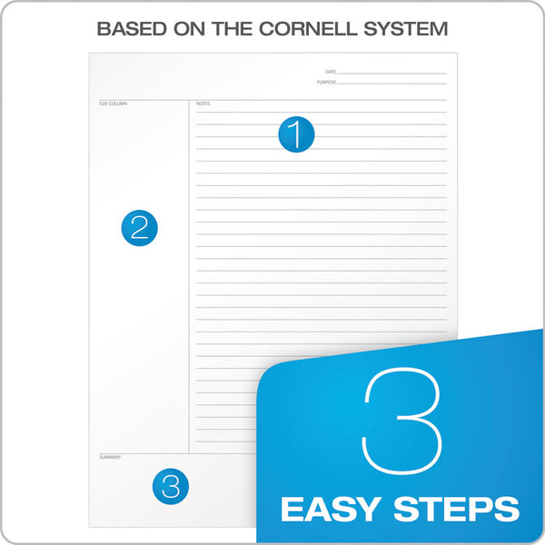 TOPS™ FocusNotes Legal Pad, Meeting-Minutes/Notes Format, 50 White 8.5 x 11.75 Sheets (TOP77103)