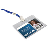 SICURIX® Sicurix Vinyl Badge Holder, 4 x 3, Clear, 50/Pack (BAU67830)