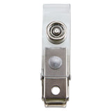 SICURIX® SICURIX ID Strap Clips, 0.38" x 2.75", Clear, 25/Pack (BAU68010) Pack of 25