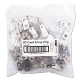 SICURIX® SICURIX ID Strap Clips, 0.38" x 2.75", Clear, 25/Pack (BAU68010) Pack of 25