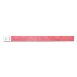 SICURIX® Security Wristbands, Sequentially Numbered, 10" x 0.75", Red, 100/Pack (BAU85020) Pack of 100