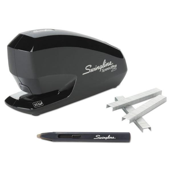 Swingline® Speed Pro 25 Electric Staplers Value Pack , 25-Sheet Capacity, Black (SWI42140)