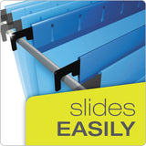 Pendaflex® SureHook Reinforced Extra-Capacity Hanging Box File, 1 Section, 3" Capacity, Letter Size, 1/5-Cut Tabs, Blue, 25/Box (PFX59203) Box of 25