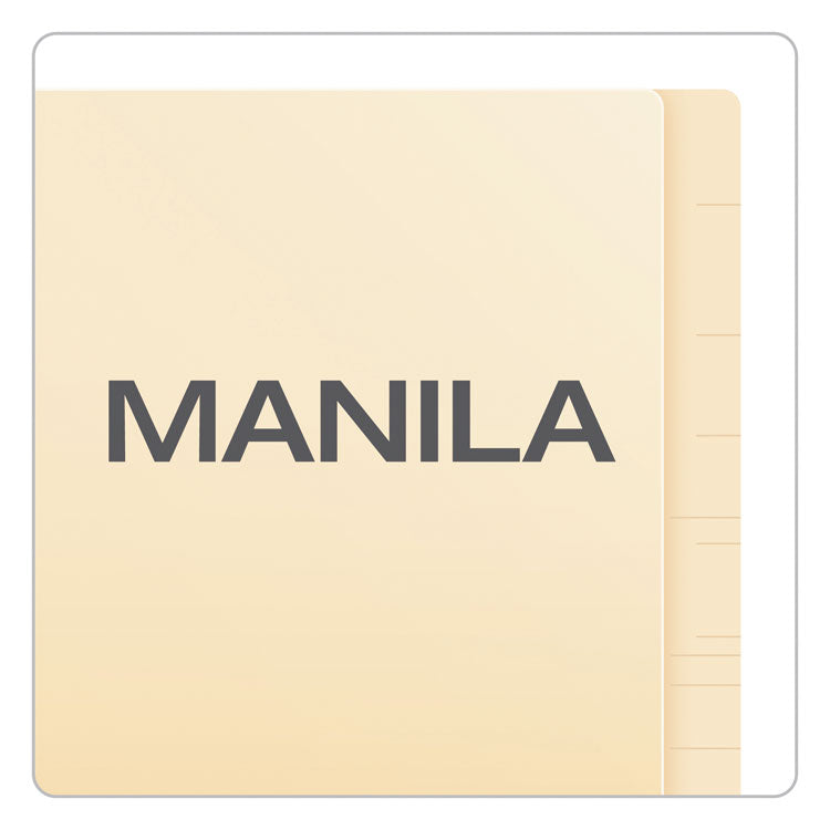 Pendaflex® Manila End Tab Expanding Fastener Folders, 2-Ply Tabs, 0.75" Expansion, 1 Fastener, Letter Size, Manila Exterior, 50/Box (PFXH10U1)