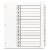 Avery® Customizable TOC Ready Index Black and White Dividers, 26-Tab, A to Z, 11 x 9.25, 1 Set (AVE11166)