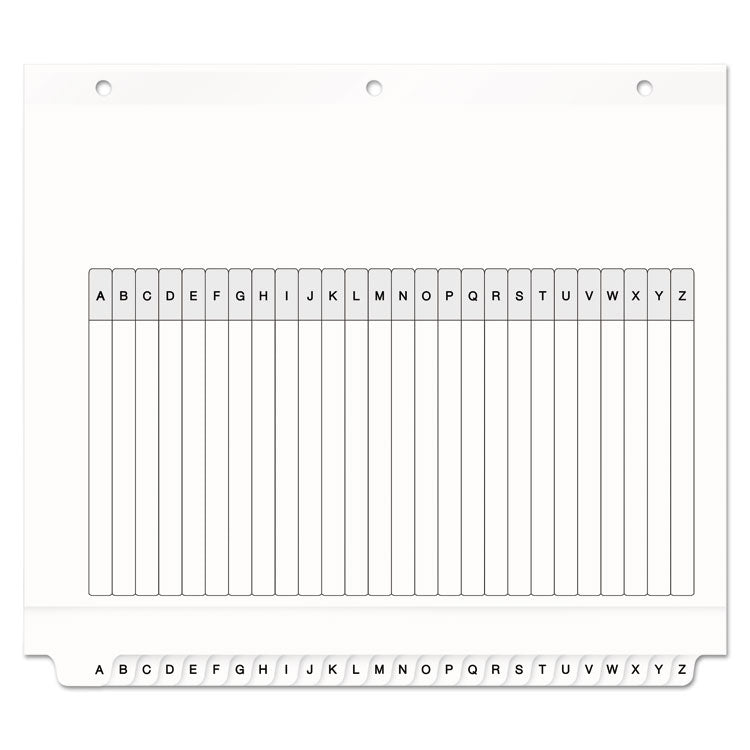 Avery® Customizable TOC Ready Index Black and White Dividers, 26-Tab, A to Z, 11 x 9.25, 1 Set (AVE11166)