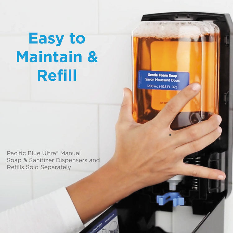 Georgia Pacific® Professional Pacific Blue Ultra Foam Soap Manual Dispenser Refill, Antimicrobial, Unscented, 1,200 mL, 4/Carton (GPC43818)