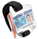 Durable® Card Holder Outdoor Secure, Vertical, 3.42" x 2.12", Clear, 10/Box (DBL841419) Box of 10