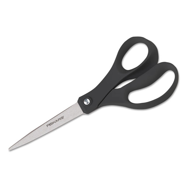 Fiskars® Recycled Scissors, 10" Long, 8" Cut Length, Black Straight Handle (FSK1508101001)