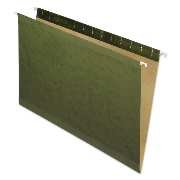 Pendaflex® Reinforced Hanging File Folders, Legal Size, Straight Tabs, Standard Green, 25/Box (PFX4153) Box of 25