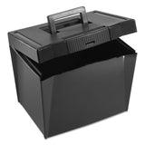 Pendaflex® Portable Letter Size File Box, Letter Files, 13.5" x 10.25" x 10.88", Black (PFX20861) Each