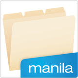 Pendaflex® Ready-Tab Reinforced File Folders, 1/3-Cut Tabs: Assorted, Letter Size, Manila, 50/Pack (PFX42336) Box of 50