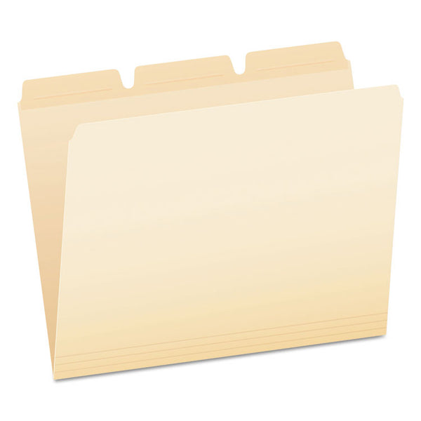 Pendaflex® Ready-Tab Reinforced File Folders, 1/3-Cut Tabs: Assorted, Letter Size, Manila, 50/Pack (PFX42336) Box of 50