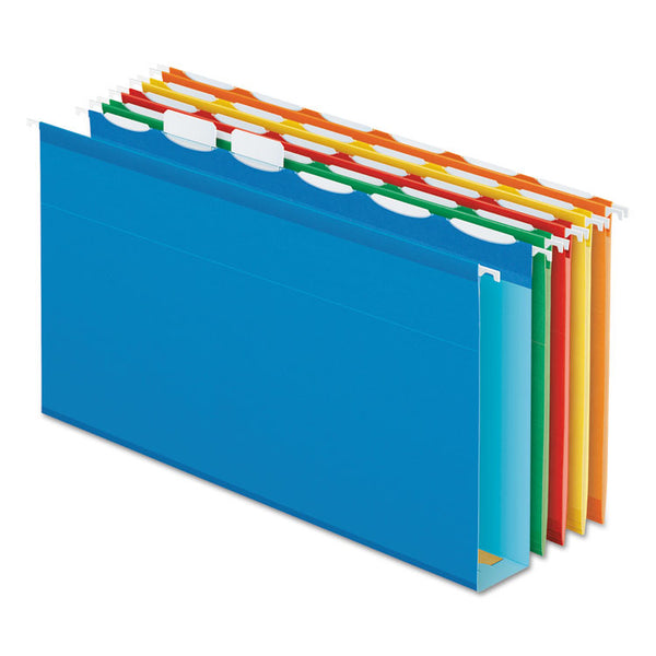 Pendaflex® Ready-Tab Extra Capacity Reinforced Colored Hanging Folders, Legal Size, 1/6-Cut Tabs, Assorted Colors, 20/Box (PFX42702) Box of 20