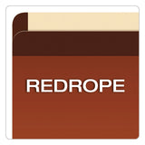 Pendaflex® Premium Reinforced Expanding File Pockets, 3.5" Expansion, Letter Size, Red Fiber, 10/Box (PFX85343) Box of 10