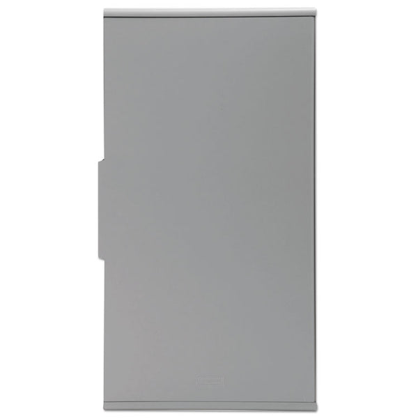 Rubbermaid® Commercial Spill Mop Storage Cabinet, 15w x 6d x 27.5h, Gray (RCP2017162)