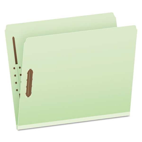 Pendaflex® Heavy-Duty Pressboard Folders with Embossed Fasteners, Straight Tabs, 2" Expansion, 2 Fasteners, Letter Size, Green, 25/Box (PFX17180) Each