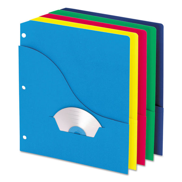 Pendaflex® Pocket Project Folders, 3-Hole Punched, Letter Size, Assorted Colors, 10/Pack (PFX32900) Pack of 10