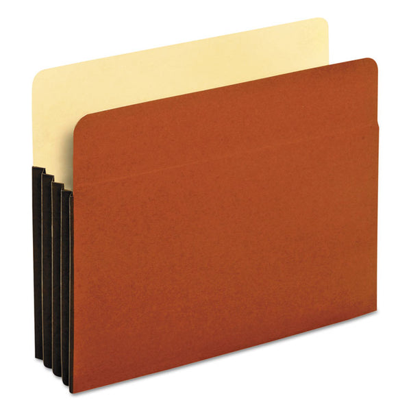 Pendaflex® File Pocket with Tyvek, 3.5" Expansion, Letter Size, Redrope, 10/Box (PFX63264) Box of 10