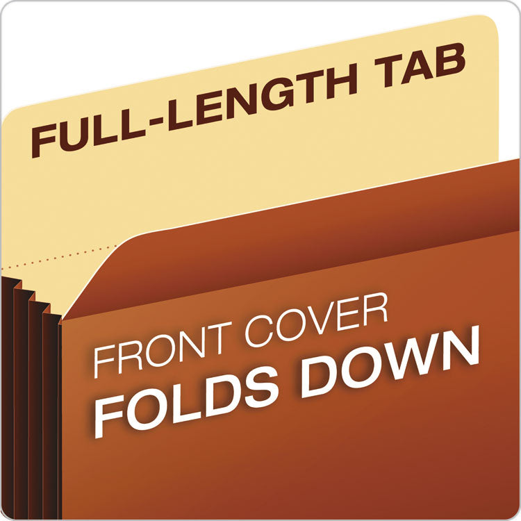 Pendaflex® File Pocket with Tyvek, 5.25" Expansion, Letter Size, Redrope, 10/Box (PFX63274) Box of 10