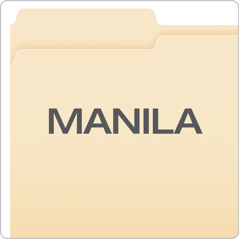 Pendaflex Manila File Folders, 1/3-Cut Tabs, Legal Size, 100/Box (ESS75313) Box of 100