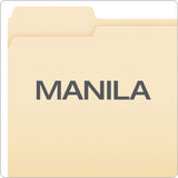 Pendaflex Manila File Folders, 1/3-Cut Tabs, Left Position, Left Position, Letter Size, 100/Box (ESS752131) Box of 100