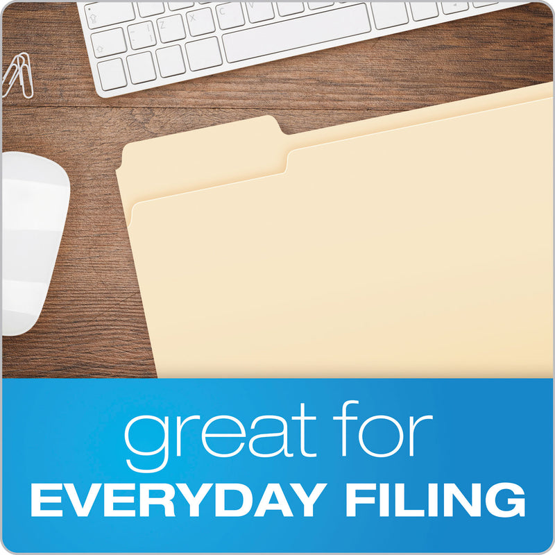 Pendaflex Manila File Folders, 1/3-Cut Tabs, Left Position, Left Position, Letter Size, 100/Box (ESS752131) Box of 100
