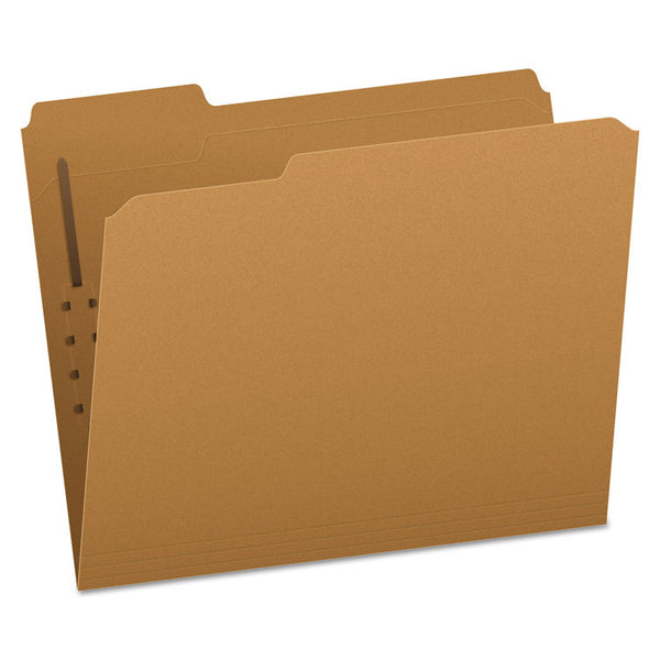 Pendaflex® Kraft Fastener Folders, 1/3-Cut Tabs, 1 Fastener, Letter Size, Kraft Exterior, 50/Box (PFXFK211) Each