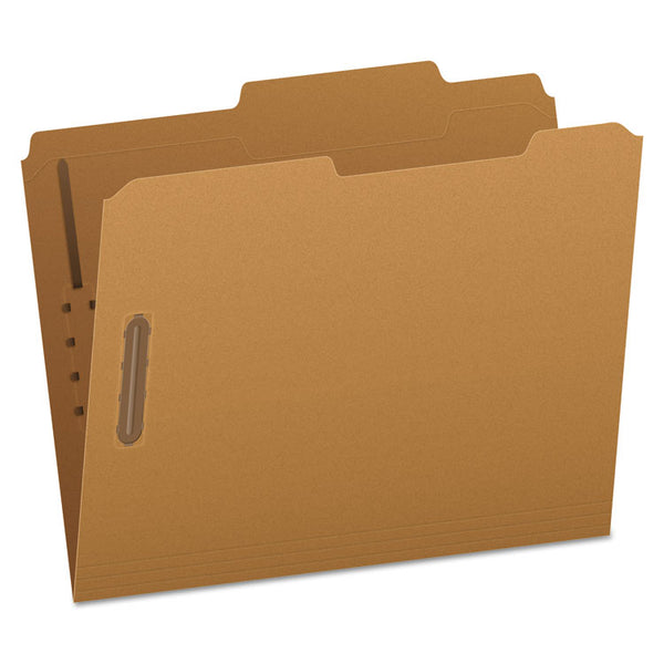 Pendaflex® Kraft Fastener Folders, 2/5-Cut Tabs, 2 Fasteners, Letter Size, Kraft Exterior, 50/Box (PFXFK213) Each