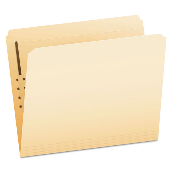 Pendaflex® Manila Fastener Folders, Straight Tabs, 1 Fastener, Letter Size, Manila Exterior, 50/Box (PFXFM211) Each