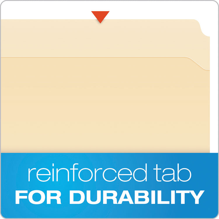 Pendaflex® Manila Fastener Folders, 1/3-Cut Tabs, 2 Fasteners, Letter Size, Manila Exterior, 50/Box (PFXFM213) Each