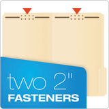 Pendaflex® Manila Fastener Folders, 1/3-Cut Tabs, 2 Fasteners, Legal Size, Manila Exterior, 50/Box (PFXFM313) Each