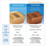 Pendaflex® Heavy-Duty Expanding File with Reinforced Flap, 12 Sections, Elastic Cord Closure, 1/3-Cut Tabs, Letter Size, Redrope (PFXR117MLHD) Each
