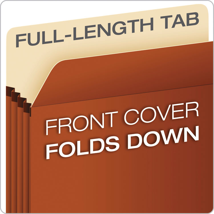 Pendaflex® Pocket File, 3.5" Expansion, Legal Size, Red Fiber (PFXS26E) Each